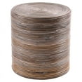 thumbnail image 2 of Home Square 17.5" Round Rattan Stool in Kubu Gray - Set of 3, 2 of 7