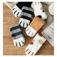 thumbnail image 5 of 2PCS Women Cute Socks Cartoon Cat Paw Winter Coral Fleece Velvet Thick Home Warm Sleep socks, 5 of 7