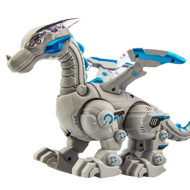 Juguete mecánico de dinosaurio HUOGUO, modelo de dinosaurio, con sonido y luz