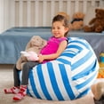 thumbnail image 2 of Bolsa de almacenamiento de juguetes de peluche para niños de lona encriptada engrosada, sofá perezoso para niños, puf, 2 of 2