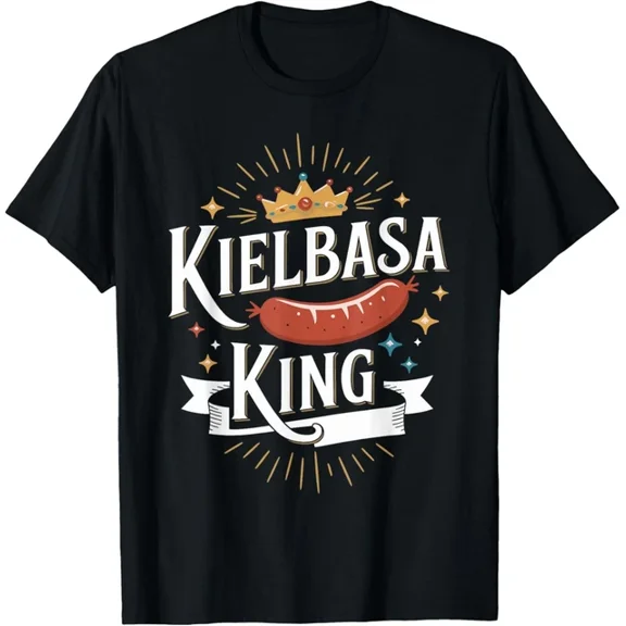 Kielbasa King Funny Polish Food Shirt For Meat Lovers T-Shirt Unisex S-5XL Hot Trending Shirt, Vintage Birthday Gift