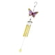 thumbnail image 1 of Campanas de viento de metal con forma de mariposa de 75 cm grandes para colgar Oro, 1 of 9