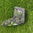 thumbnail image 1 of Golf Blade Putter Cover Putter Cover Golf Putter Head Cover Headcover Shamrock Embroidered Blade Fit All Brands 1pcs, 1 of 6