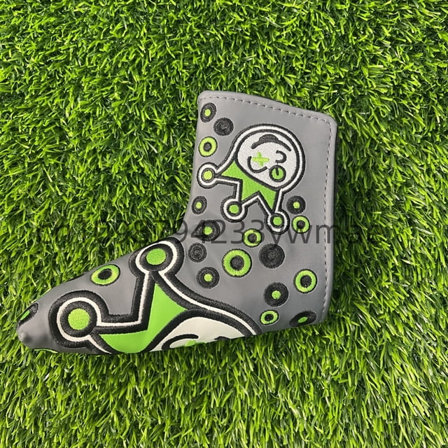 Golf Blade Putter Cover Putter Cover Golf Putter Head Cover Headcover Shamrock Embroidered Blade Fit All Brands 1pcs