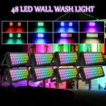 thumbnail image 1 of 80W RGB 48 LED Wall Washer Stage Light Bar Strobe DMX Party Disco Show Club 8 Pack, 1 of 6