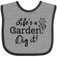 thumbnail image 3 of Inktastic Life's a Garden, Dig It Boys or Girls Baby Bib, 3 of 4