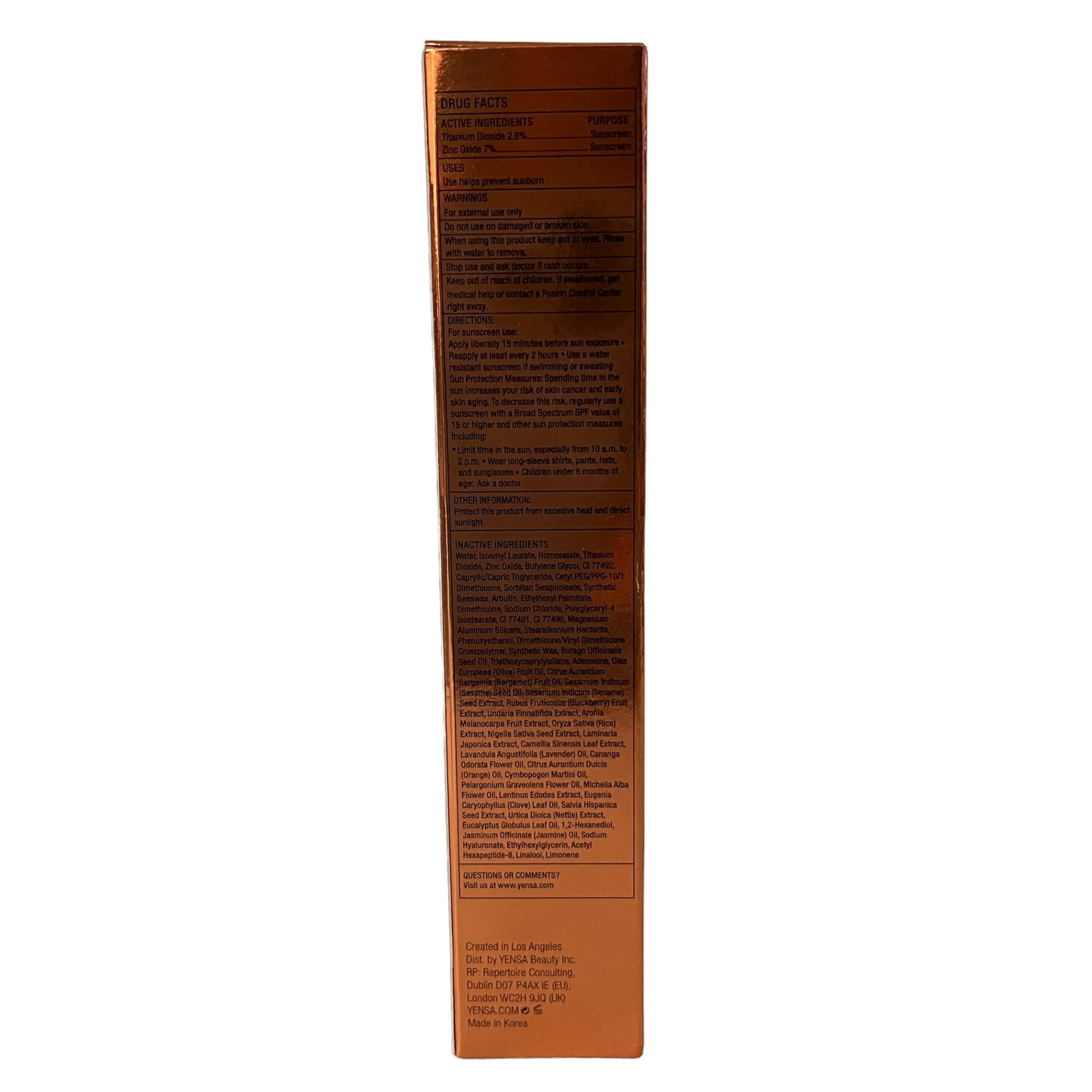 Yensa Beauty Skin on Skin BC Foundation Tan Neutral