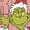 DESERT PINK, variant on The Grinch - Name Repeat - Youth Girls Fitted Short Sleeve T-Shirt