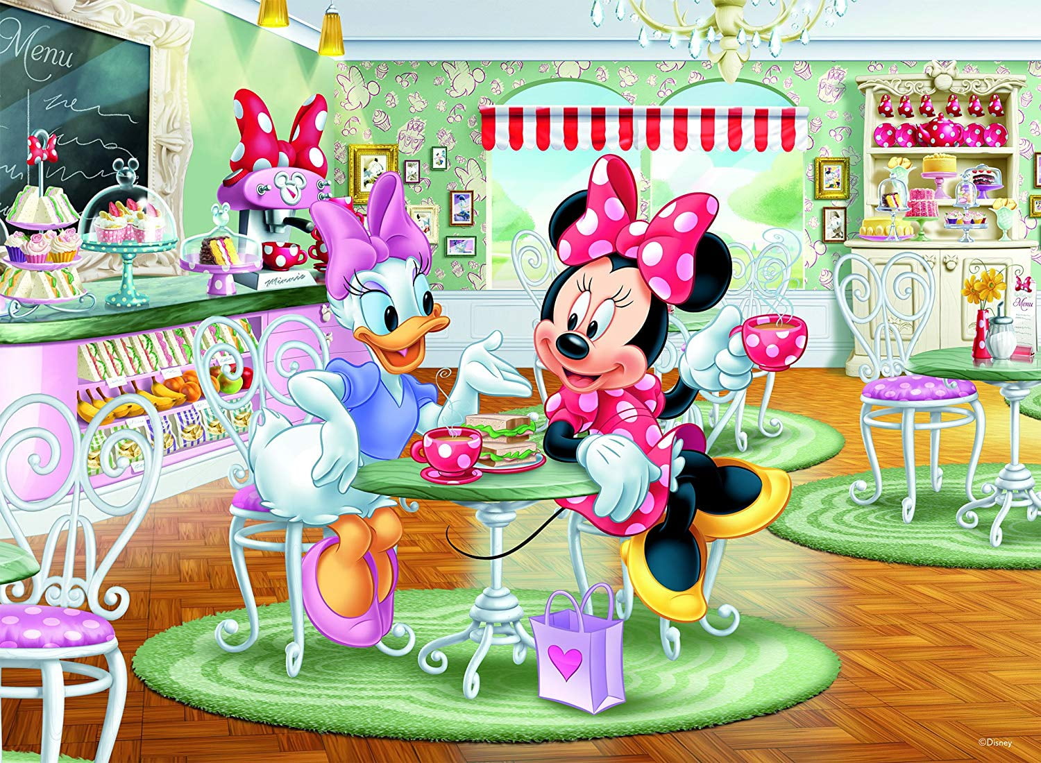Disney Minnie and Daisy Café Puzzle 200 Pieces, Features Disney Minnie and Daisy Café Puzzle 200 Pieces, Features