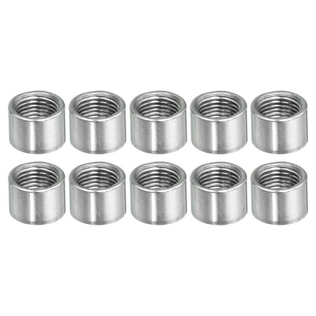 

Uxcell Round Coupling Nut M10x1mm 10mm Threaded Sleeve Connector Rod Bar Stud Tube 10 Pack