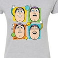 thumbnail image 3 of Toy Story 4 - Buzz Grid - Juniors Fitted Graphic T-Shirt, 3 of 5