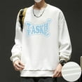 thumbnail image 2 of Men's American Urban Fashion Loose Letter Printing Sweatshirt, 2 of 10