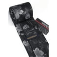 thumbnail image 6 of HISDERN Men Floral Ties Woven Classic 3.4" Necktie Set Formal tie Pocket Square for Wedding with Handkerchief Gift Box, 6 of 7