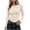 Beige, variant on JYnXIANTI Long Sleeve Shirts for Women Round Neck Basic Undershirts Soft Ruched Tops Casual Outfits for Everyday Wear(Red,X-Large)