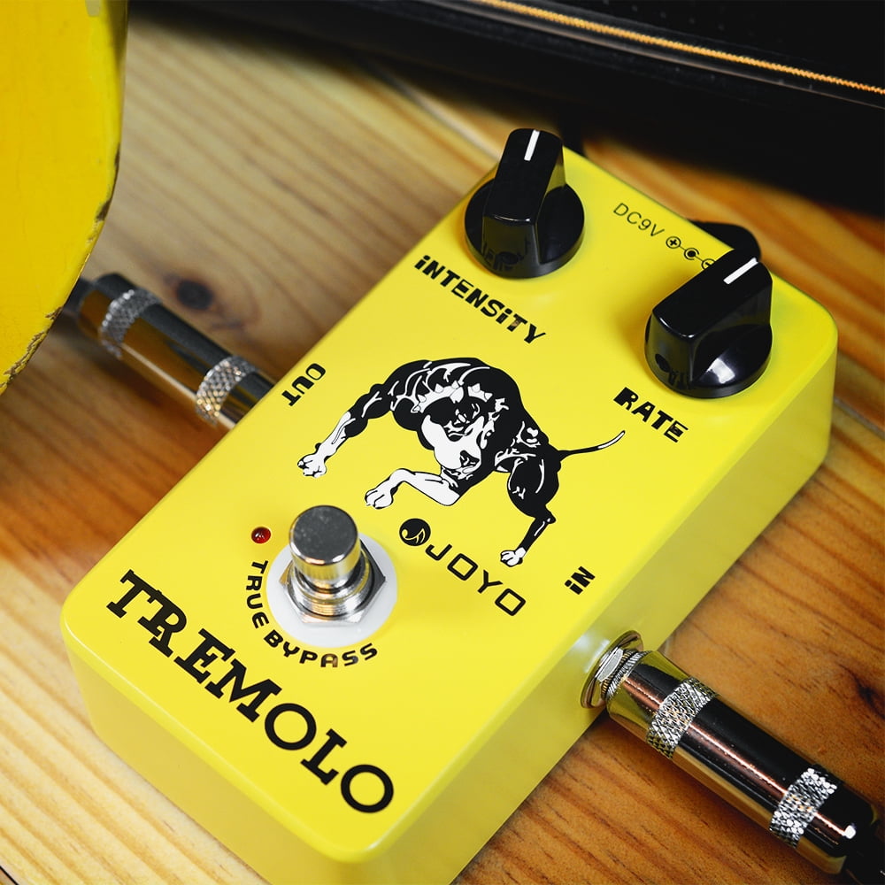JOYO JF-09 Tremolo Effect Pedal Classic Tube Amplifiers Photoelectric Tube for Electric Guitar