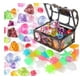 thumbnail image 2 of 40 piezas de juguetes de piscina para buceo, juguetes de buceo de colores para el verano con 2 cajas, juego de juguetes de natación submarina para fiestas, cumpleaños, bodas, decoración, gemas, 2 of 6