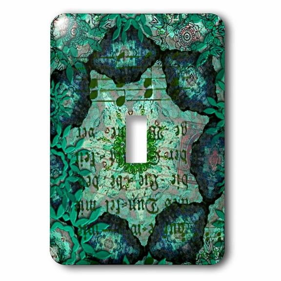 3dRose, Green Abstract, single toggle switch