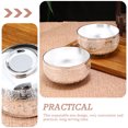 thumbnail image 2 of CIMAXIC Party Creative Adornment Party Gift Silver Fortunate Carved Bowl Multi-function Rice Bowl,4.33"X4.33"X2.36", 2 of 4