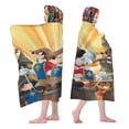 thumbnail image 2 of Mickeys, Donald, Goofy: The Three Musketeers beach Cape Towel.Children's version 30inx50in., 2 of 9