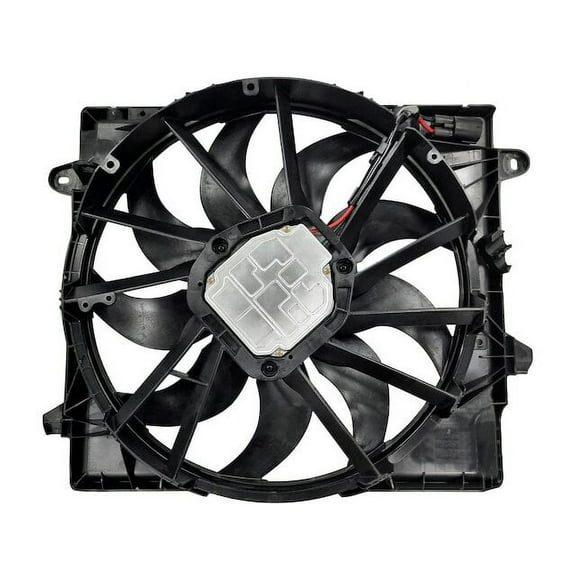 Radiator Fan Assembly - Compatible with 2018 - 2022 Jeep Wrangler Sport Utility 2019 2020 2021