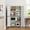 White, variant on Walsunny Freestanding Bathroom Floor Storage Adjustable Shelf with 4 Doors 43" Wooden Pantry Cabinet for Kitchen Small Spaces，White