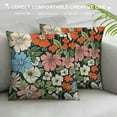 thumbnail image 3 of Chilfamy  Throw Pillow Covers, Soft and Cozy, Elegant Floral Square Cushion Covers Pillowcases for Sofa Living Room Bedroom Car, 3 of 5