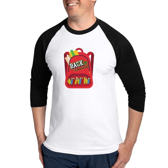 CafePress - Ready For Class: Back To School Graphic Te - Cotton Baseball Jersey, 3/4 Raglan Sleeve Shirt