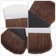 thumbnail image 4 of 2Pcs Portable Professional Makeup Brush Powder Blush Brush Foundation Beauty Tools White Black for Each 1Pc, 4 of 4