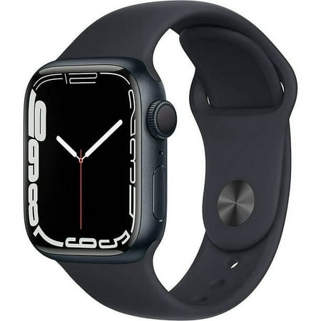 Pre-Owned Apple Watch Series 7 45mm GPS + Cellular Midnight Aluminum Case - Midnight Sport Band