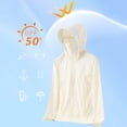 thumbnail image 2 of YLSDY Sun Protection Rash Guard Jacket for Men - Fishing Shirts with UV Protection Hooded Sun Shirt Zip Up Jakcet Beige XXXL, 2 of 6