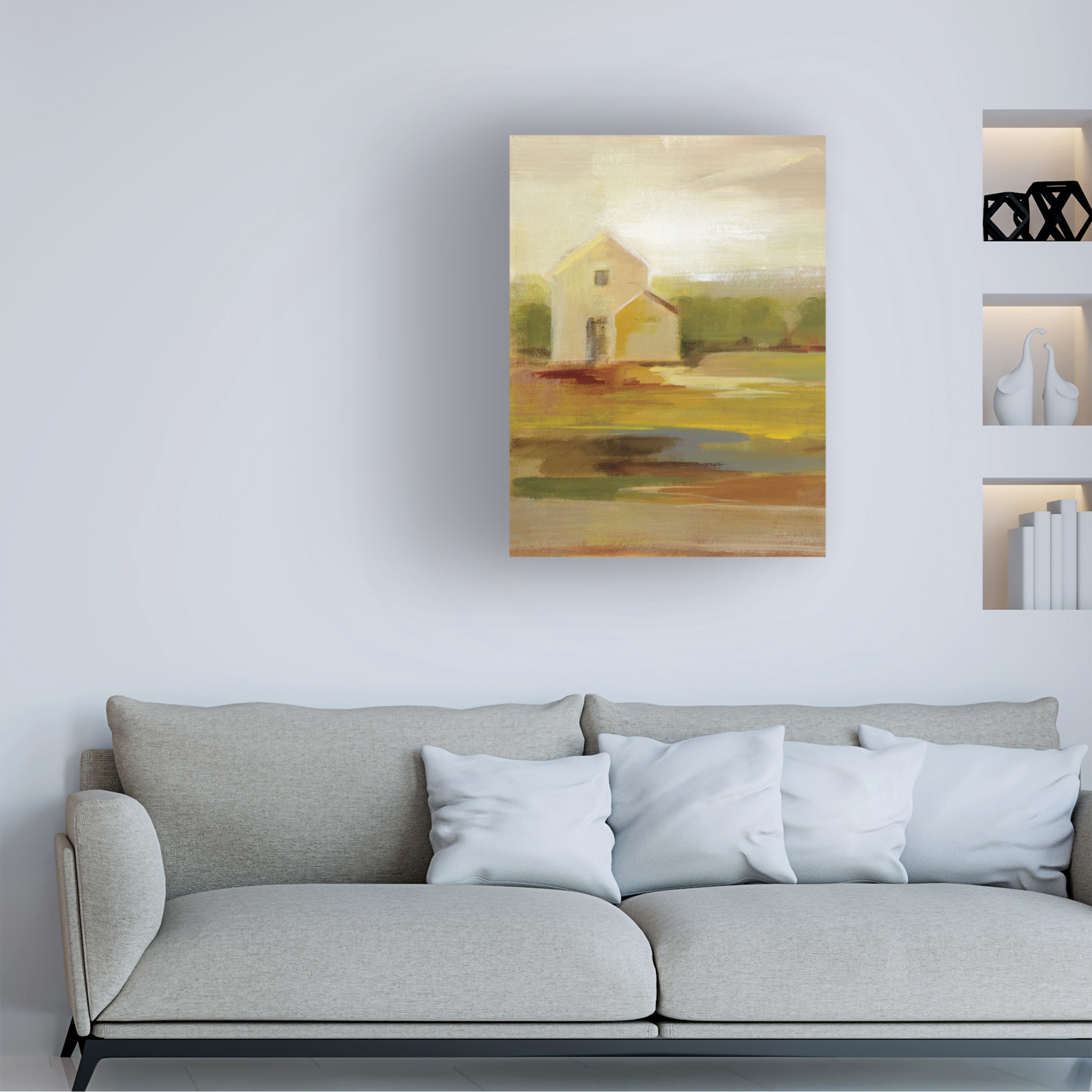 Trademark Fine Art 'Hillside Barn I v2' Canvas Art by Silvia Vassileva