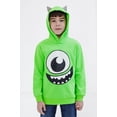 thumbnail image 2 of Disney Monsters Inc. Toddler Boys' Cosplay Fleece Hoodie Mike Wazowski Green, 2 of 6