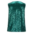 thumbnail image 4 of fatyb Womens Sequin Tank Tops Sleeveless Crew Neck Sparkly Shirts Fashion Glitter Clubwear Tops for Party, 4 of 6