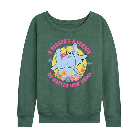 Horton Hears a Who - A Persons A Person - Women's Lightweight French Terry Long Sleeve Shirt