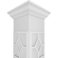 thumbnail image 4 of Ekena Millwork 8"W x 10'H Craftsman Classic Square Non-Tapered Kinsman Fretwork Column w/ Crown Capital & Crown Base, 4 of 8