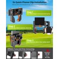thumbnail image 3 of Soporte para teléfono con forma de carrito de golf Smerkod para iPhone Galaxy, 3 of 8