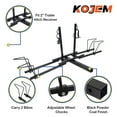 Kojem Heavy Duty 2 Bicycle Hitch Mount Bike Rack Carrier Platform for 2