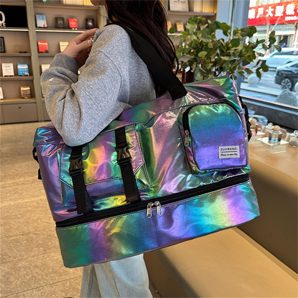 Spacious Sports Travel Bags With Breathable Shoe Storage Compartment Waterproof Oxford Fabric For Gym Hikers