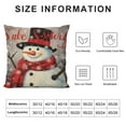 thumbnail image 5 of Nawypu  Set of  Christmas Snowman Winter Throw Pillow Cover  Let it Snow Red Cardinal Birds Holiday Xmas Outdoor Home Decor Pillows Cushion Case for Sofa Couch, 5 of 5