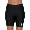 thumbnail image 5 of Women Long Board Shorts High Waist Swim Bottom Solid Swim Shorts, 5 of 7