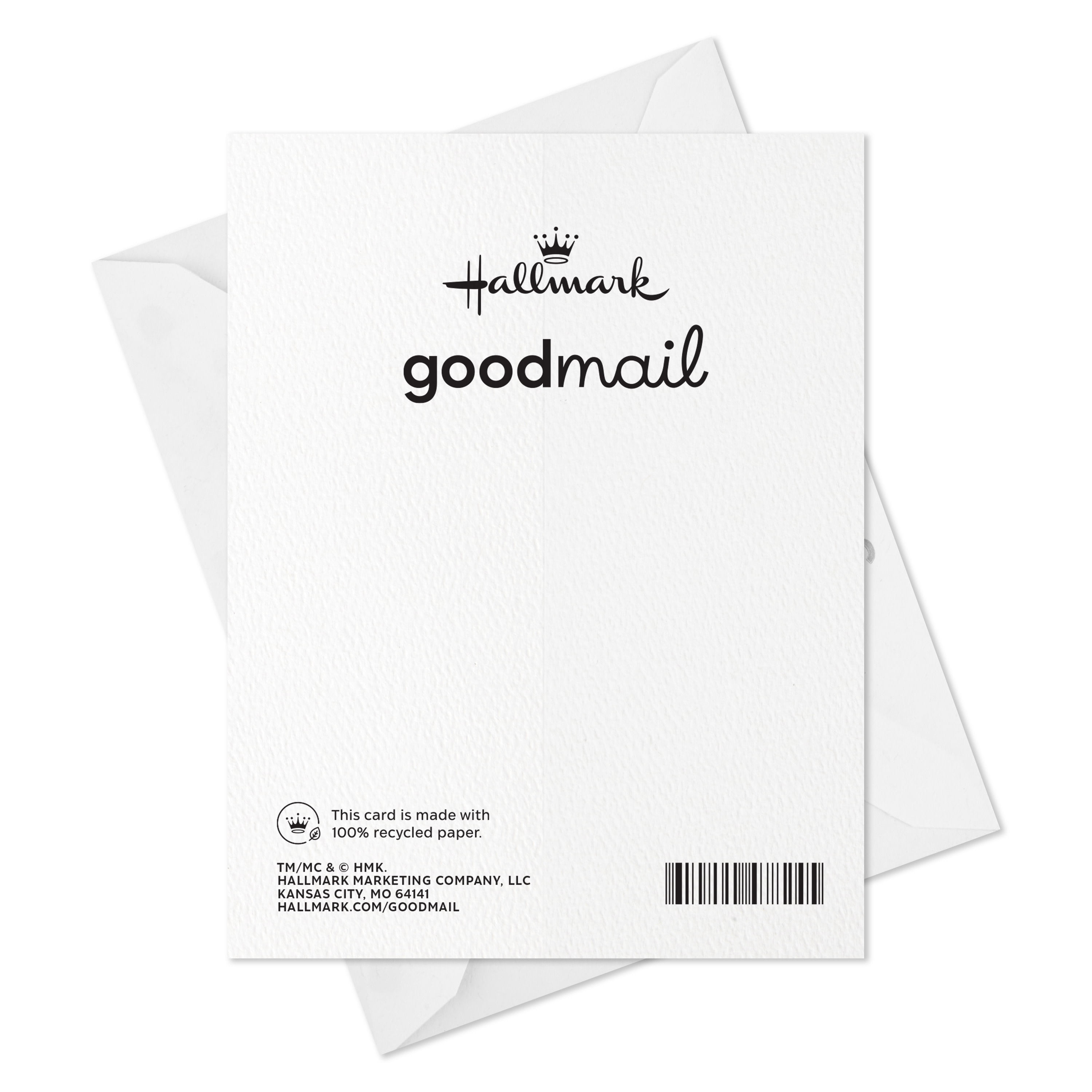 Hallmark Good Mail Thinking of You or Thank-You Card (You Happy Up the World)