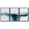 thumbnail image 2 of SHENIFY Large 24x36in3pcs Black Framed Blue and Grey Abstract Wall Art Modern Minimalist Painting Decor Graffiti Artwork, 2 of 6
