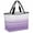 White Purple, variant on Grey Penguins Beach Bag for Women, Large Breathable Mesh Beach Tote Bag, Winter Animals Vintage Gray Sandproof Lightweight Travel Bags for Vacation Picnic Swimming Pool 15.7"x15.7"x9.1"