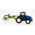 thumbnail image 2 of 1:24 Korody RC Farm Tractor Toy 8 Wheel DieCast Metal w/ Working Rake Attachment & Lights, 2 of 10