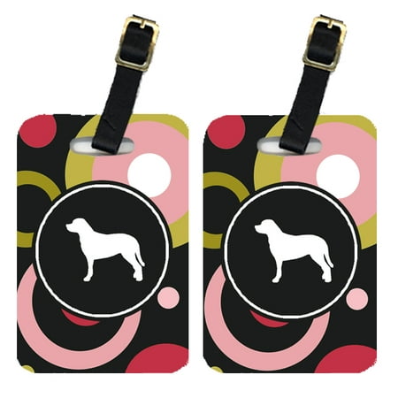 Pair of 2 Greater Swiss Mountain Dog Luggage Tags