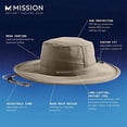 thumbnail image 4 of MISSION Max Plus Adult Pinnacle Booney Bucket Hat, Unisex, One Size, Khaki, 4 of 6