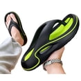 thumbnail image 6 of Clossjun Mens Comfortable Summer Flip Flops With Thick Soles Non-Slip Lightweight Fashion Casual Sandals Arch Support Shower Shoes 43, 6 of 6