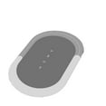thumbnail image 2 of Absorbent Bath Mat Toilet Floor Carpet Non Soft Rug For Bathroom Kitchen Bedroom, 2 of 3