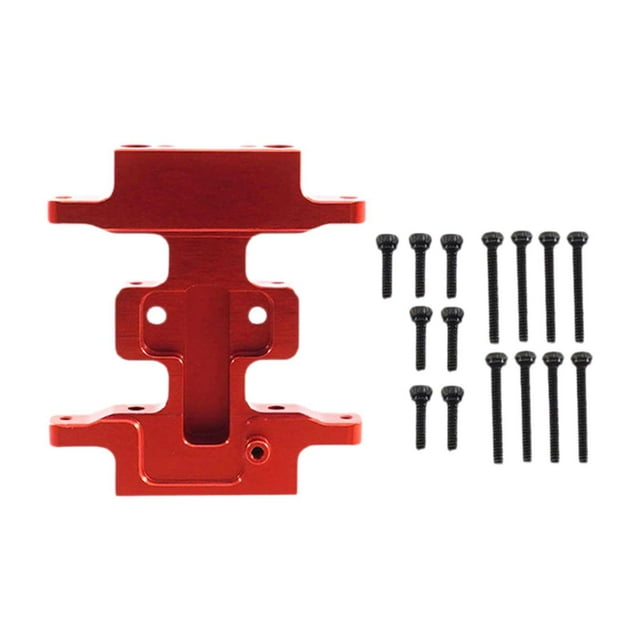 Placa protectora de caja de cambios, soporte de transmisión, placa protectora central CNC para coche RC, accesorios para vehículos, piezas, juguetes, rojo