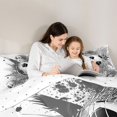 thumbnail image 5 of Homewish Sport Soccer 3 Pieces Queen Comforter Set For Children Teens Adults,Graffiti Splash Ultra Soft Bedding Sets,Gamer Football Bedding Comforter Set,Ultra Soft Home Decor,Reversible, 5 of 8